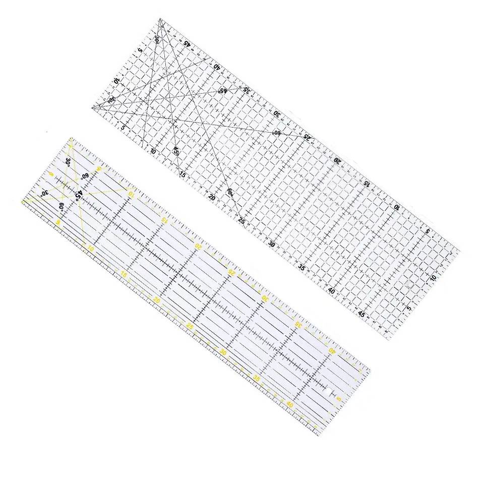 Ruler Set Transparent - Fenrry Multisize Acrylic Patchwork Ruler Transparent