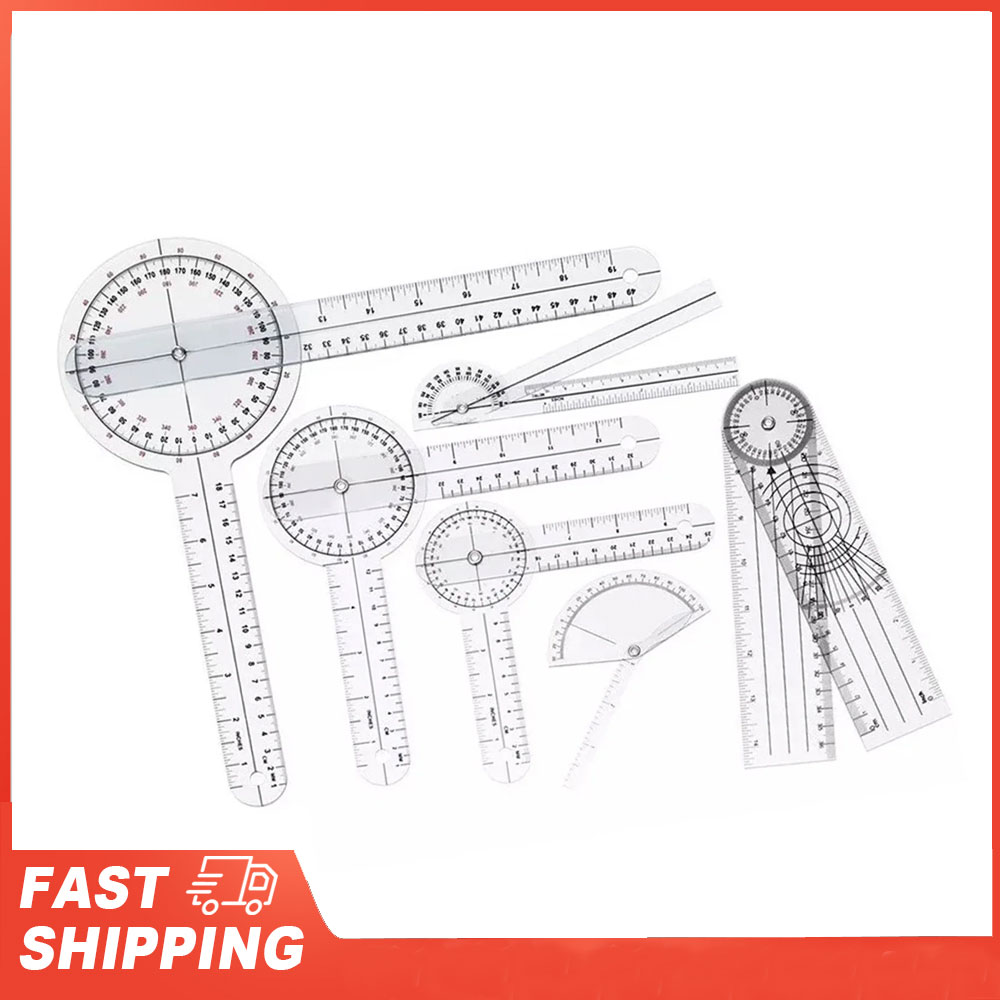 6PCS Medical Goniometer Set PV - Ruler Set Transparent recension och pris