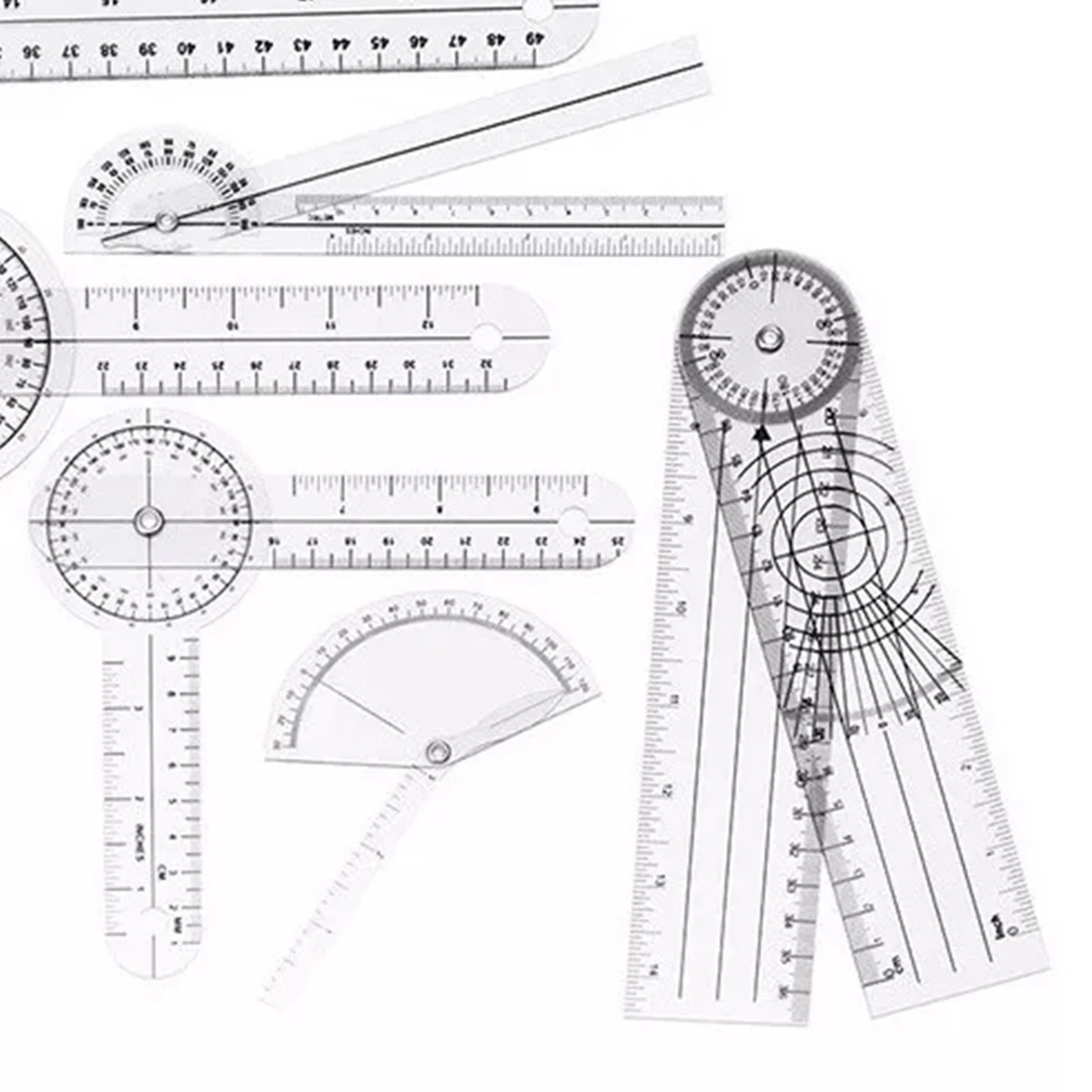 6PCS Medical Goniometer Set PV - Ruler Set Transparent recension och pris