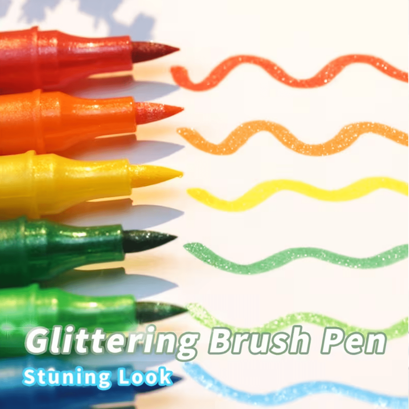 24/48 Color Double-Ended Glitt - Gel Ink Pen Set recension och pris