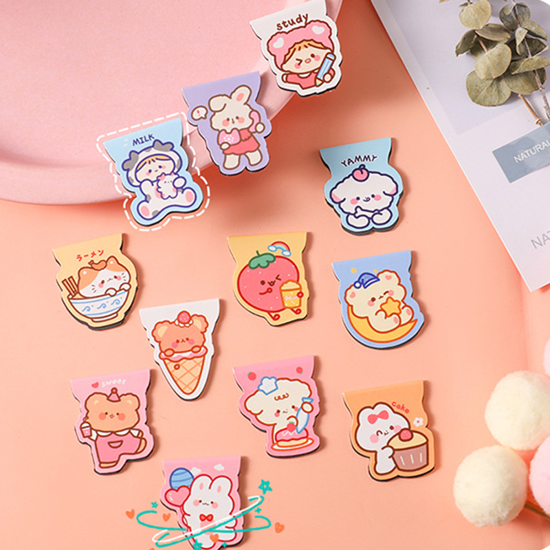5pcs Cute Cartoon Bear Magneti - Bookmark Magnetic Clip recension och pris