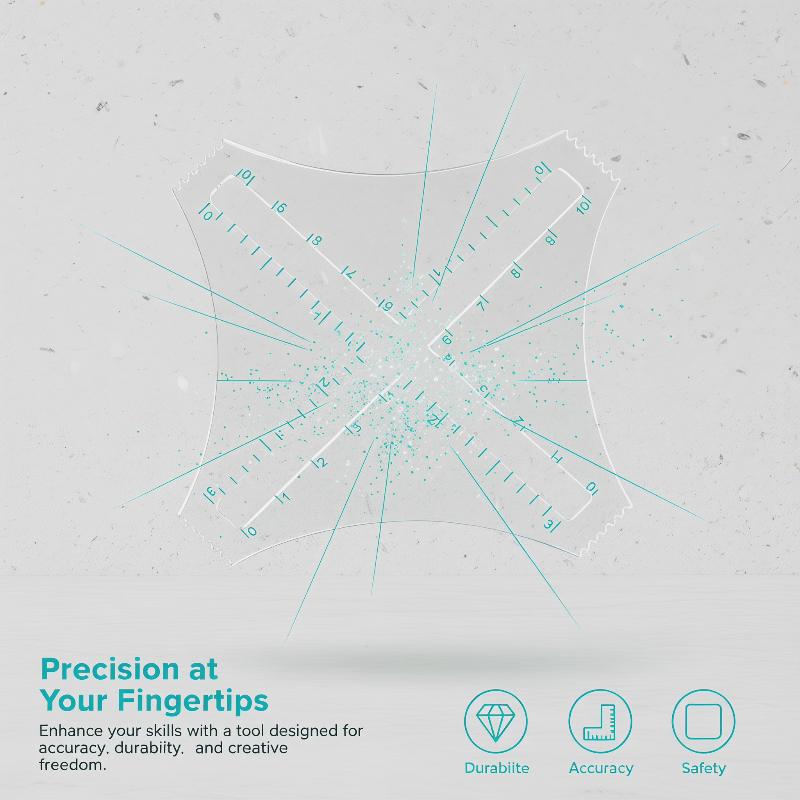 Acrylic Transparent Density Ru - Ruler Set Transparent recension och pris