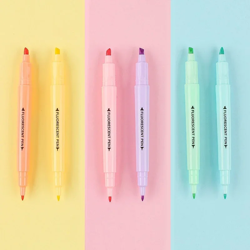 STONEGO 6PCS Dual Tip Highligh - Highlighter Set Pastel recension och pris