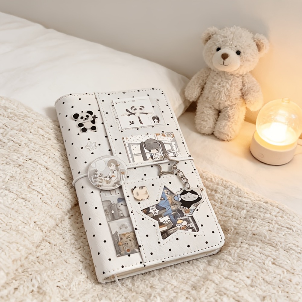 A6 Polka Dot Cloth Binder Note - Graph Paper Pad recension och pris