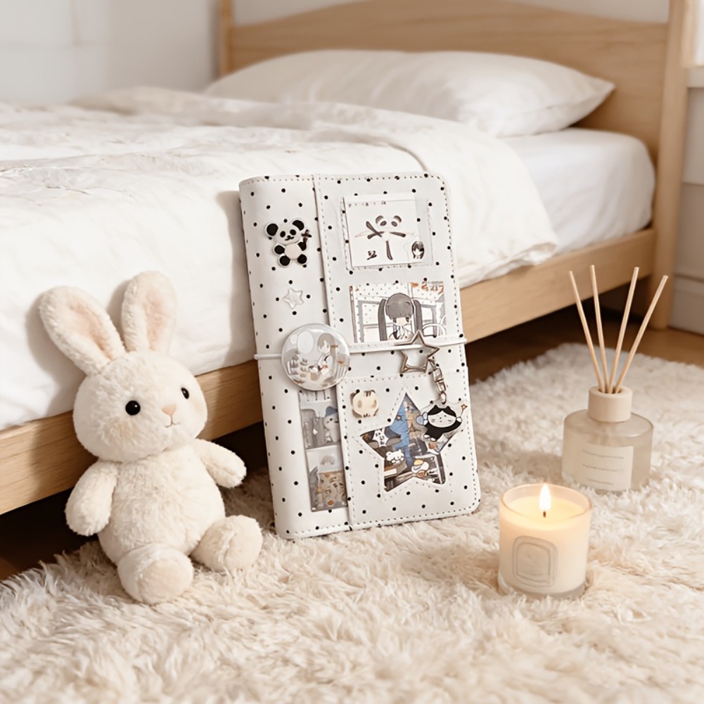 A6 Polka Dot Cloth Binder Note - Graph Paper Pad recension och pris