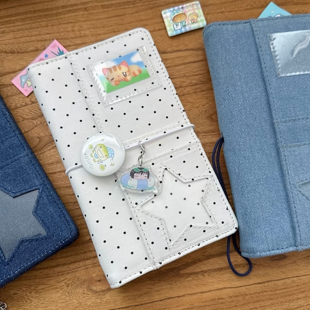 A6 Polka Dot Cloth Binder Note - Graph Paper Pad recension och pris
