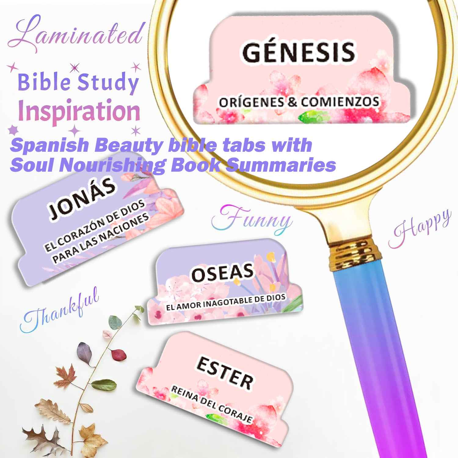 80pcs Spanish Bible Tabs-Soul  - Index Tab Divider recension och pris