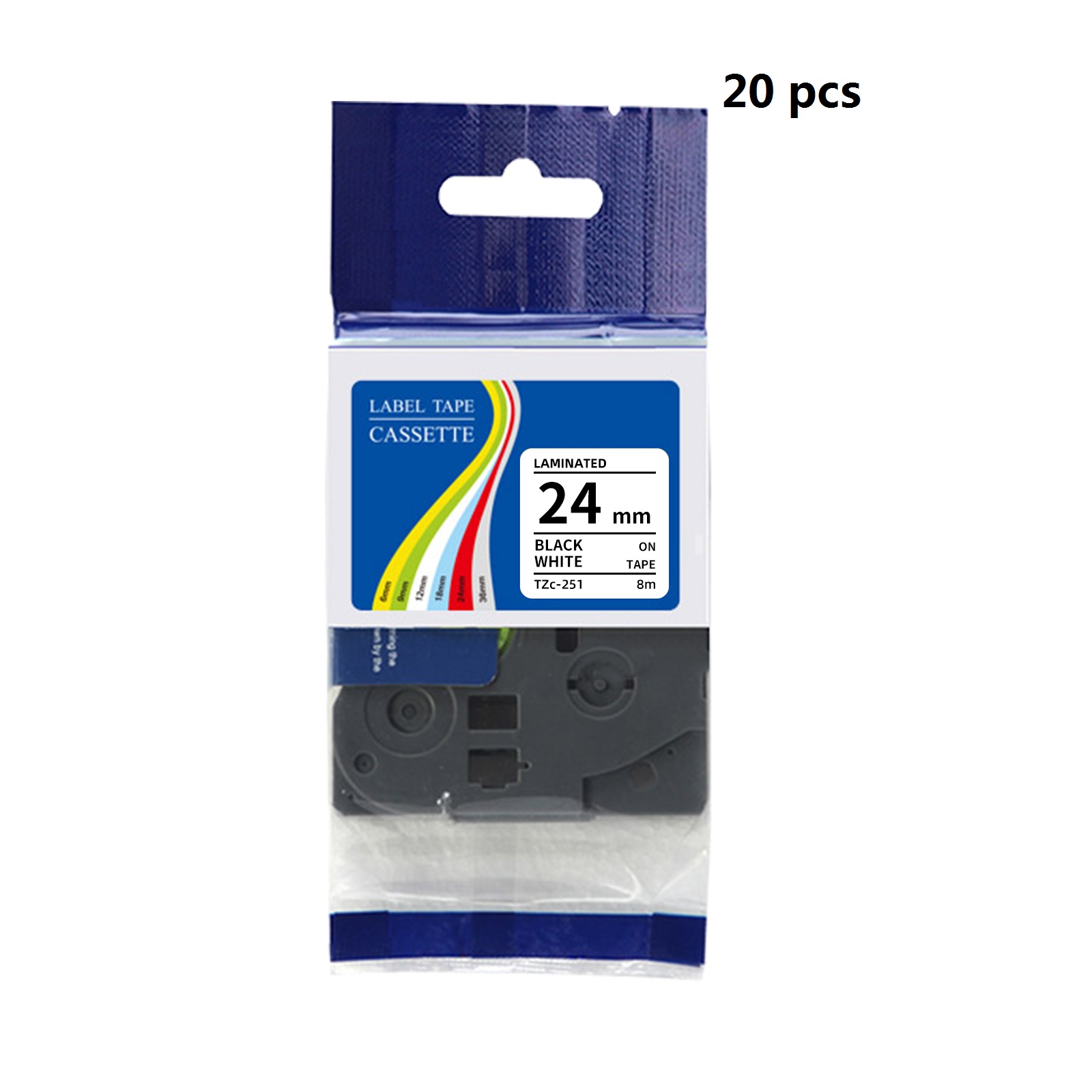 20 pcs pack Compatible Brother - Label Printer Tape recension och pris
