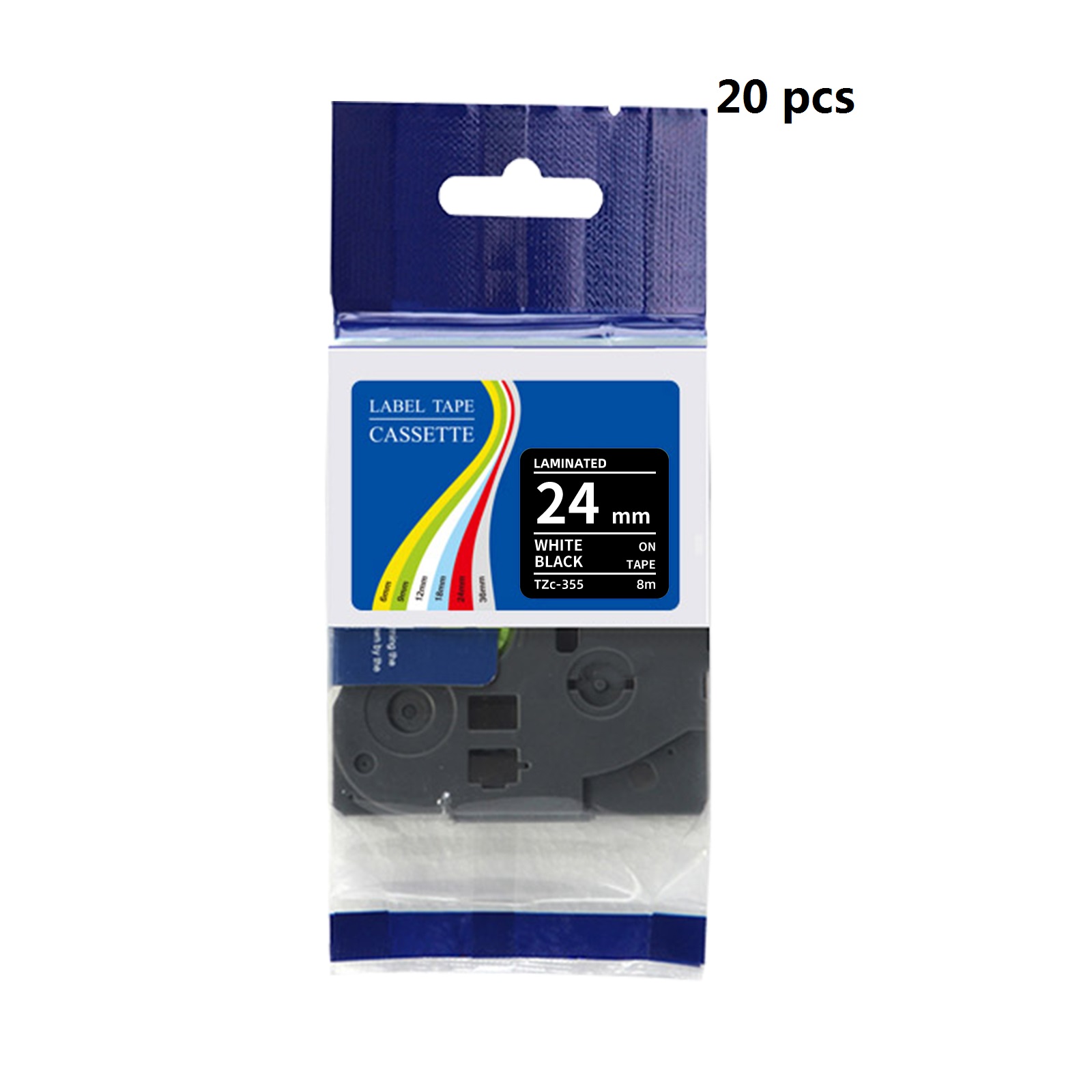 20 pcs pack Compatible Brother - Label Printer Tape recension och pris