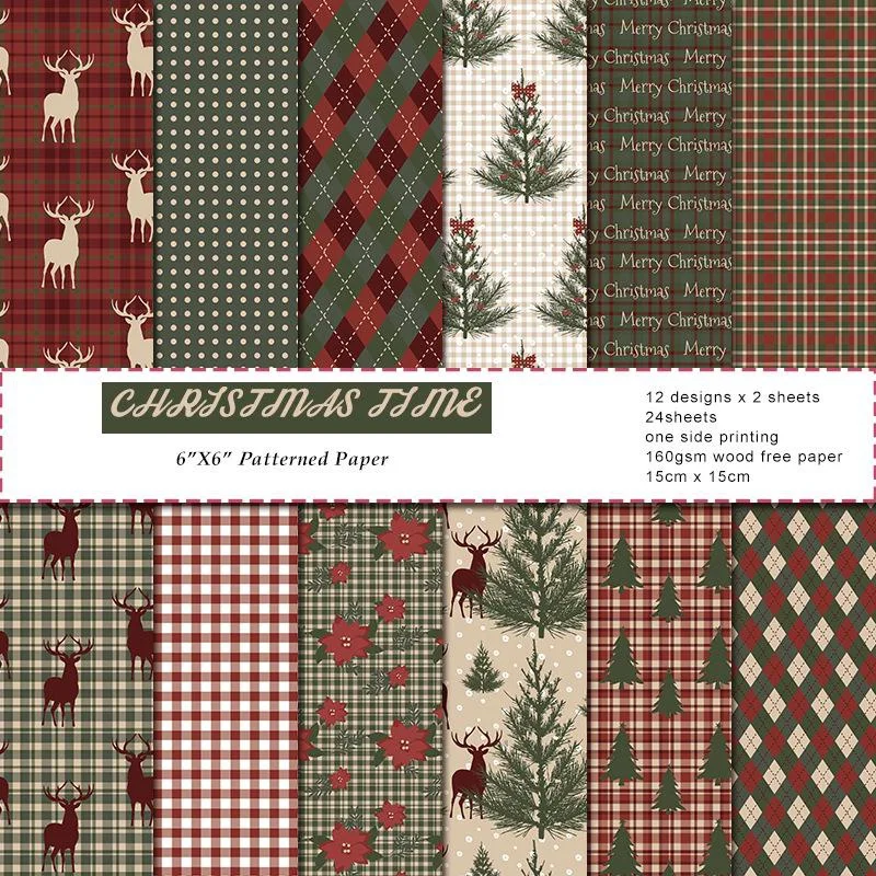 1Set Vintage Merry Christmas S - Graph Paper Pad recension och pris
