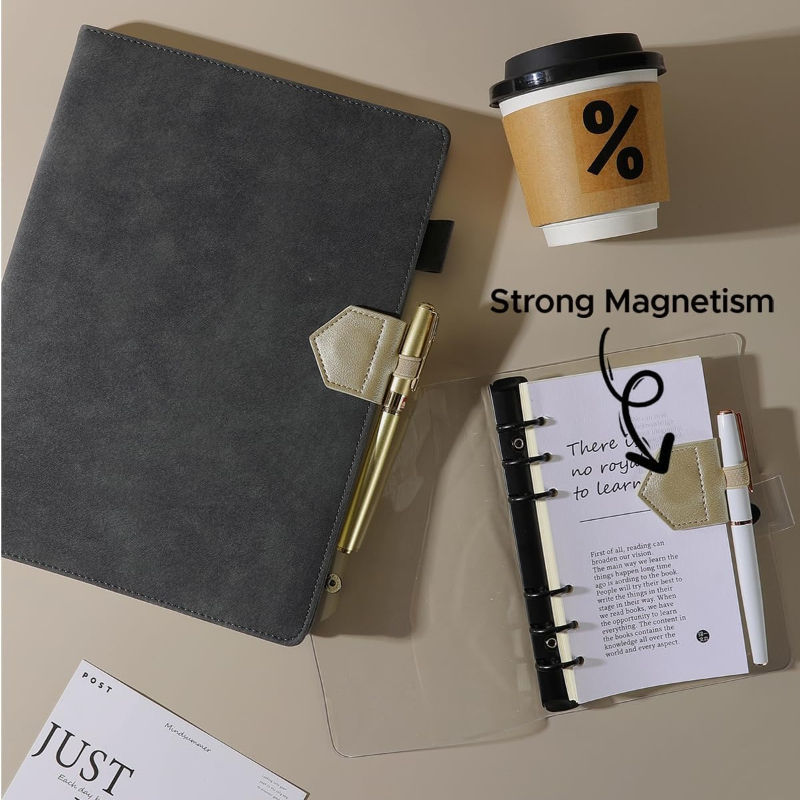 1pc Magnetic PU Leather Bookma - Bookmark Magnetic Clip recension och pris