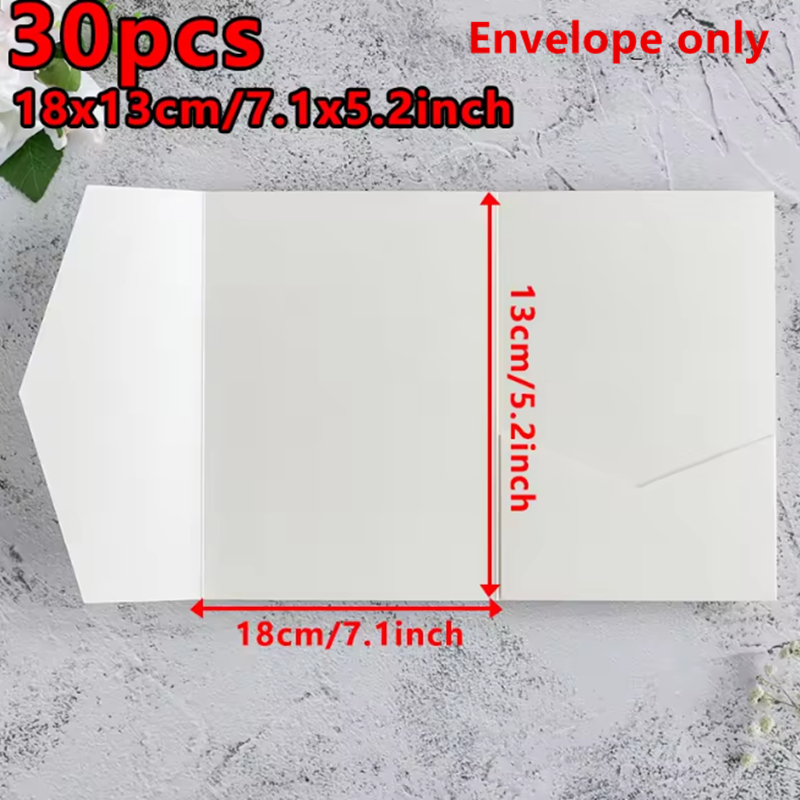 30pcs 18x13cm Green Envelopes  - Stationery Supply Business recension och pris
