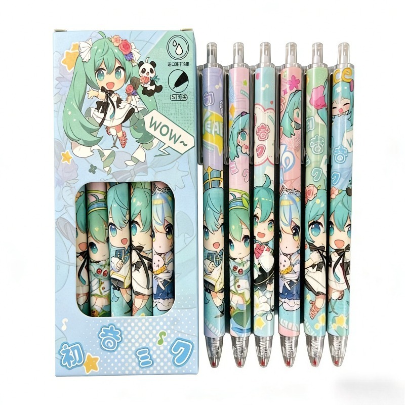 Hatsune Miku quick-drying gel  - Gel Ink Pen Set recension och pris