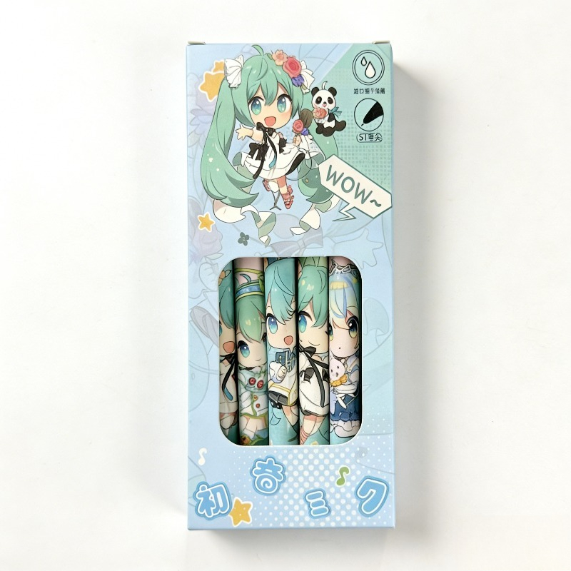 Hatsune Miku quick-drying gel  - Gel Ink Pen Set recension och pris