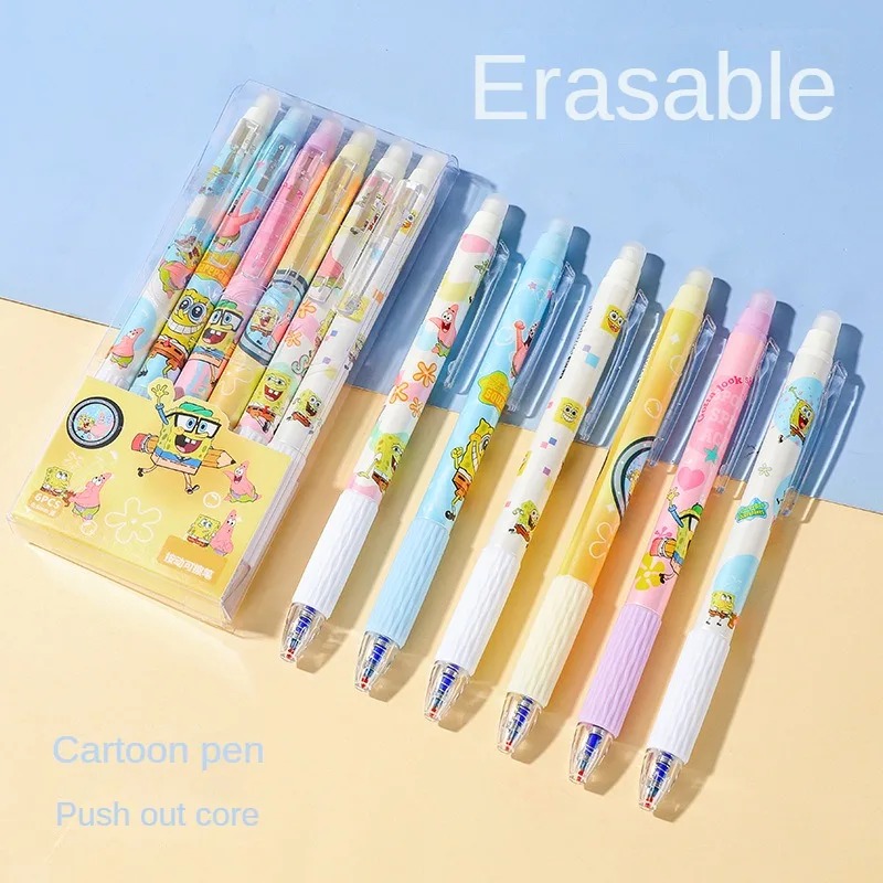 6Pcs/Set SpongeBob Kawaii Eras - Gel Ink Pen Set recension och pris