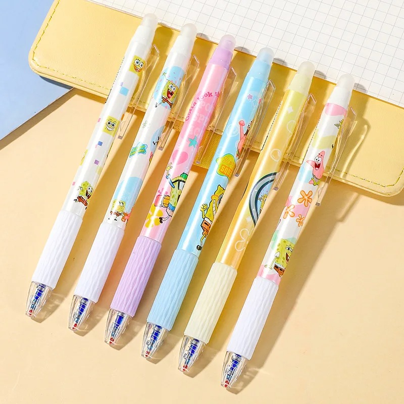 6Pcs/Set SpongeBob Kawaii Eras - Gel Ink Pen Set recension och pris