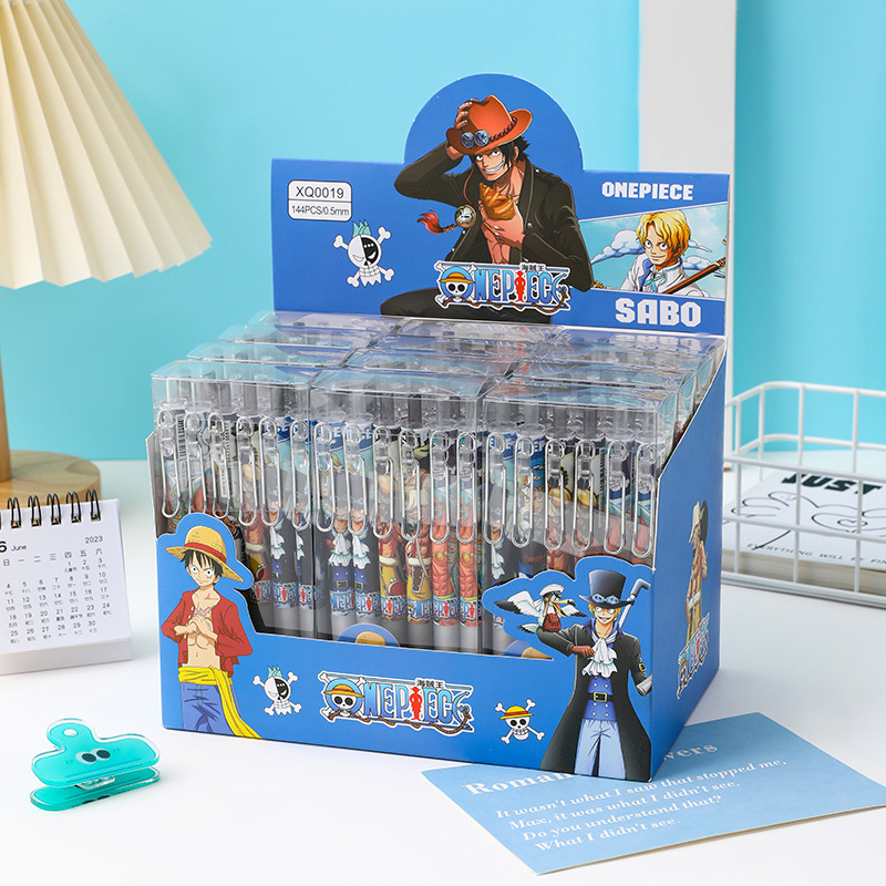 Anime One Piece 12/24Pcs Black - Gel Ink Pen Set recension och pris