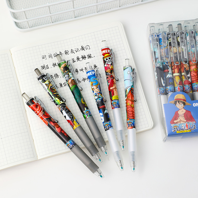 Anime One Piece 12/24Pcs Black - Gel Ink Pen Set recension och pris