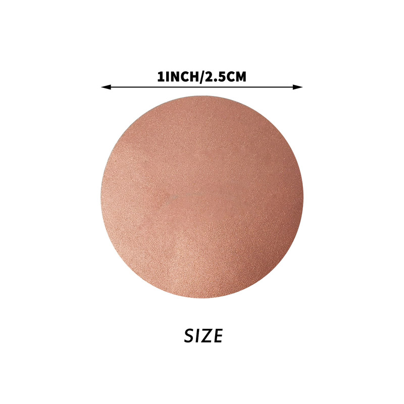50-300pcs Round Rose Gold Scra - Label Printer Tape recension och pris