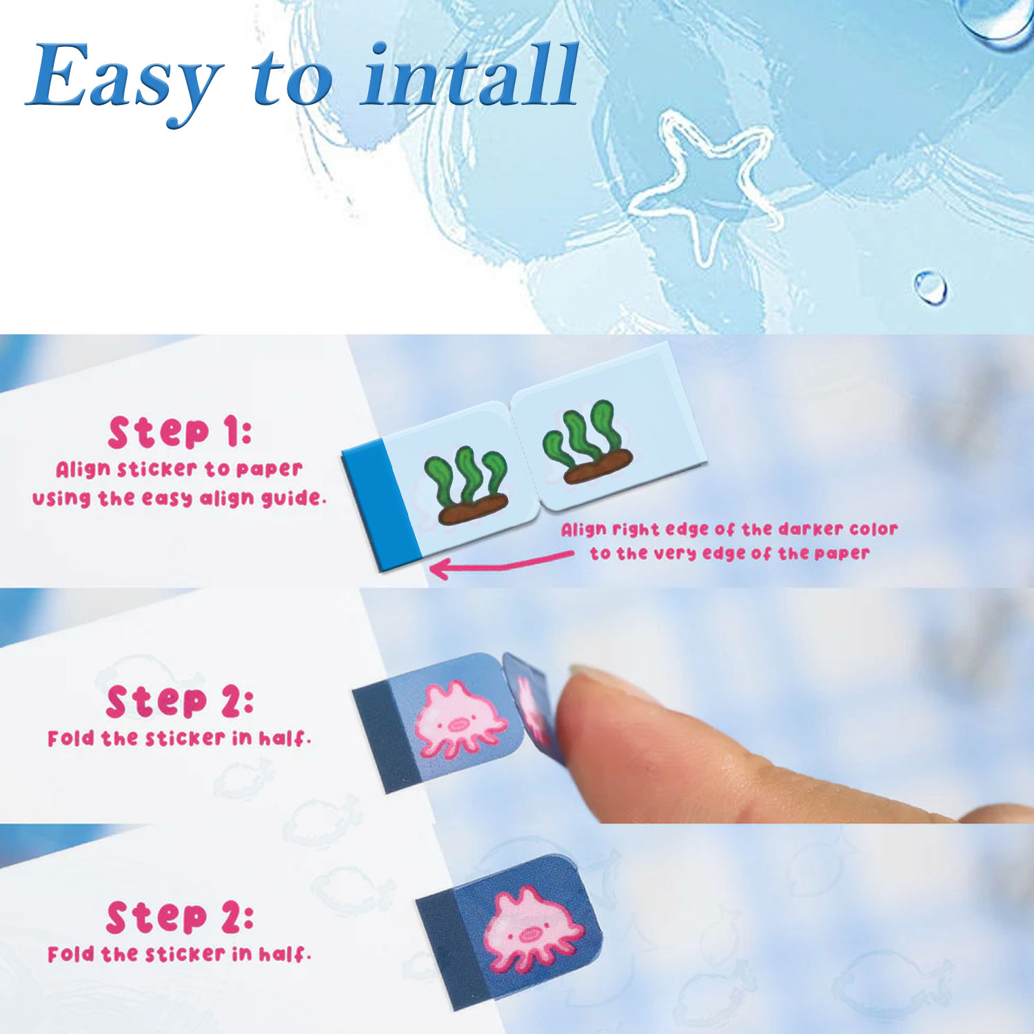 Sea Creature Lil Tab Stickers  - Index Tab Divider recension och pris