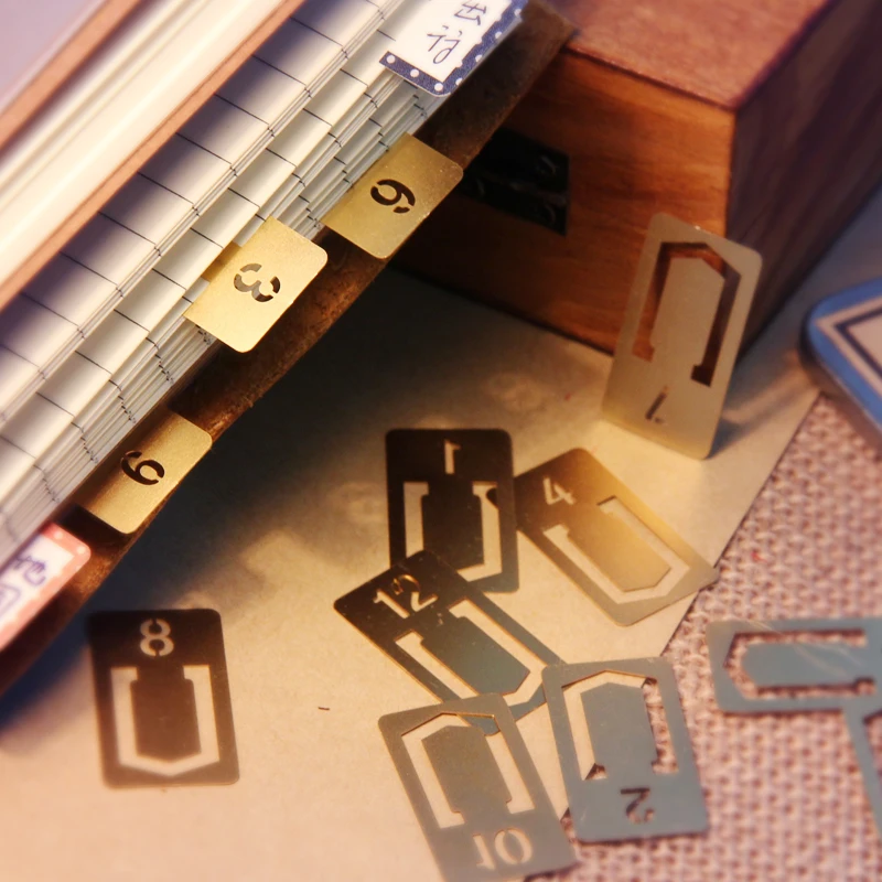 12 Pcs/lot Vintage Copper Book - Stationery Office Supply Store recension och pris