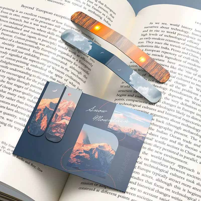 2Pcs Landscape Themed Magnetic - Bookmark Magnetic Clip recension och pris