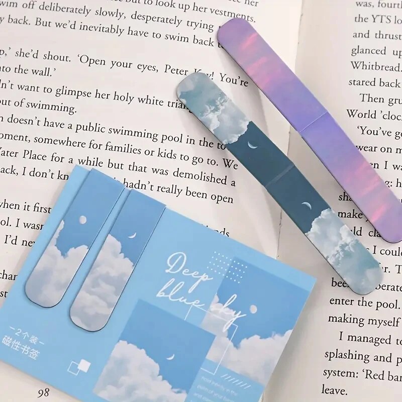 2Pcs Landscape Themed Magnetic - Bookmark Magnetic Clip recension och pris