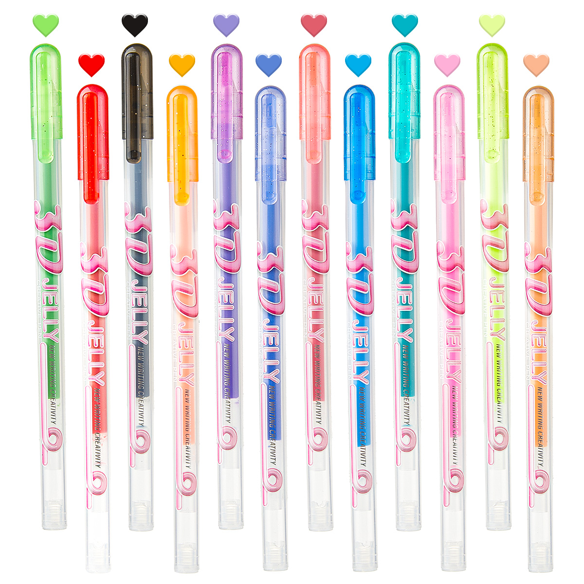 SHANDS 12PCS 3D Jelly Gel Pens - Gel Ink Pen Set recension och pris