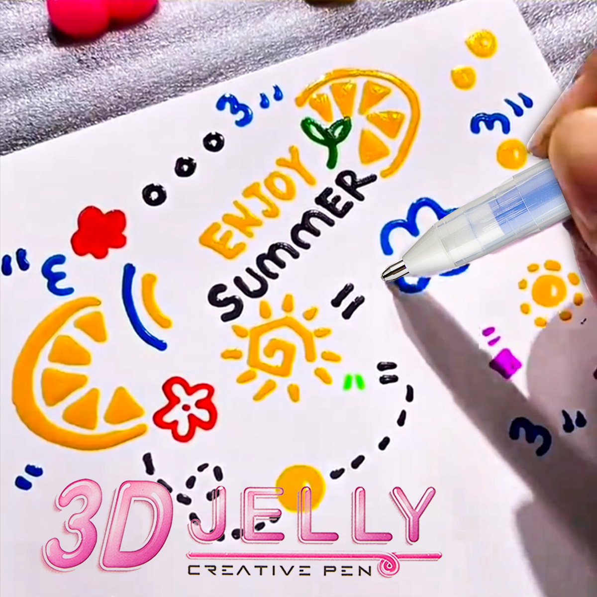 SHANDS 12PCS 3D Jelly Gel Pens - Gel Ink Pen Set recension och pris
