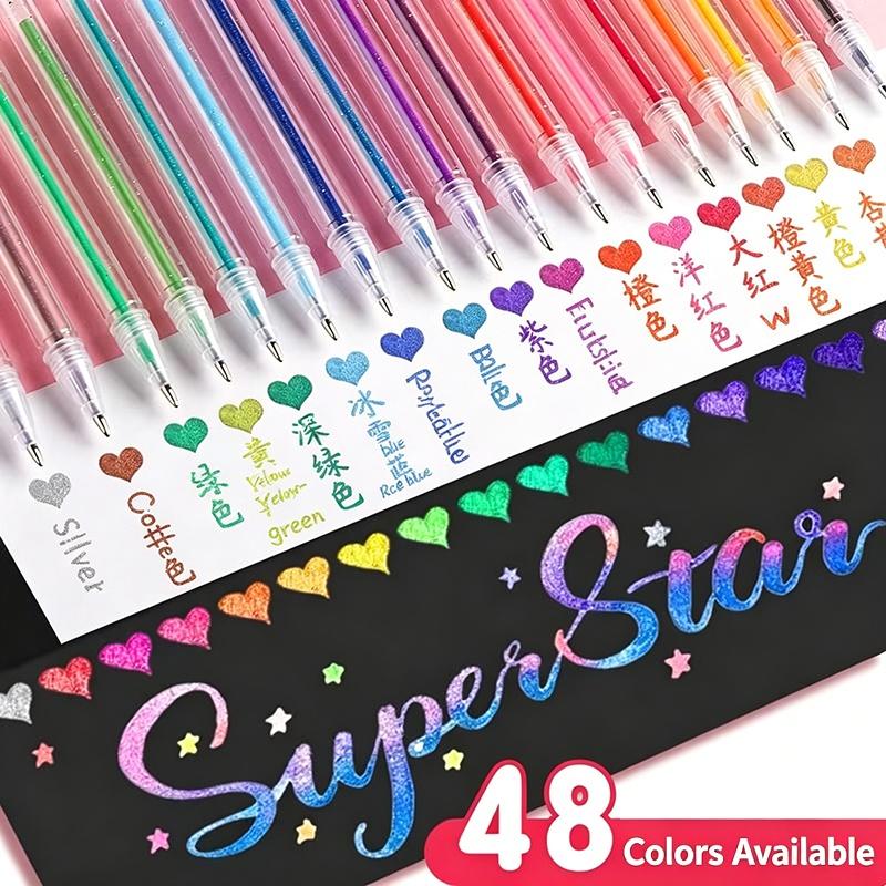 24/36/48PCS Glitter Gel Pen Se - Gel Ink Pen Set recension och pris