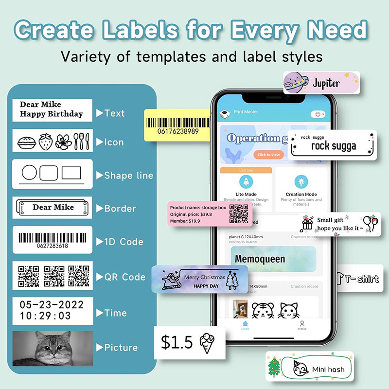 P15 Label Printer Sticker 12*4 - Label Printer Tape recension och pris