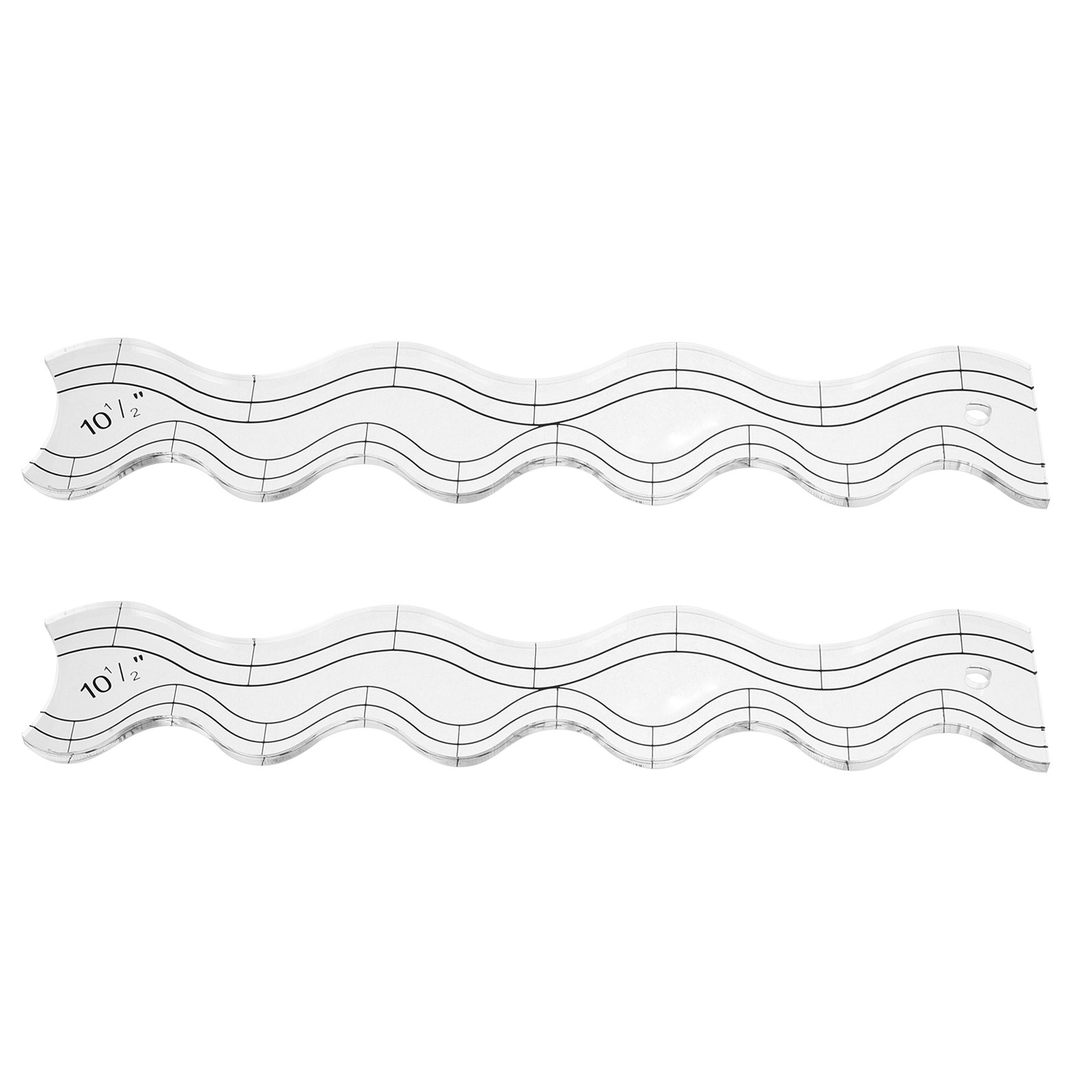 2Pcs Quilting Ruler Set Transp - Ruler Set Transparent recension och pris