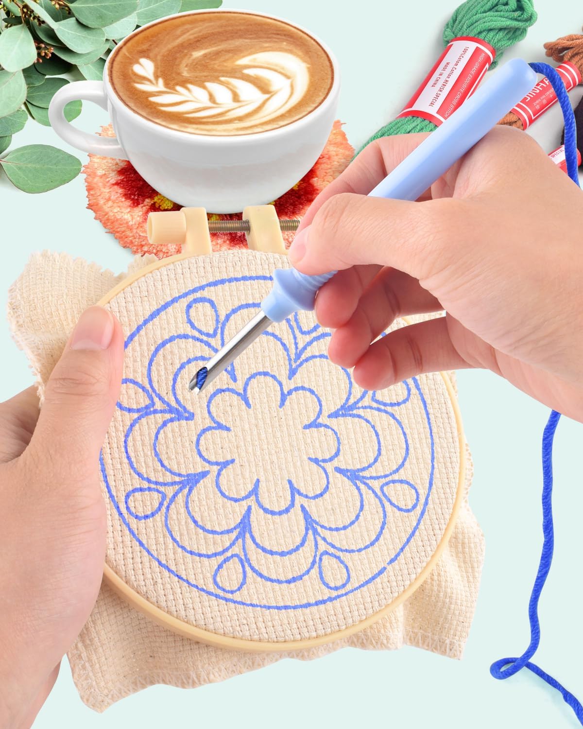 6pcs Punch Needle Embroidery K - Graph Paper Pad recension och pris