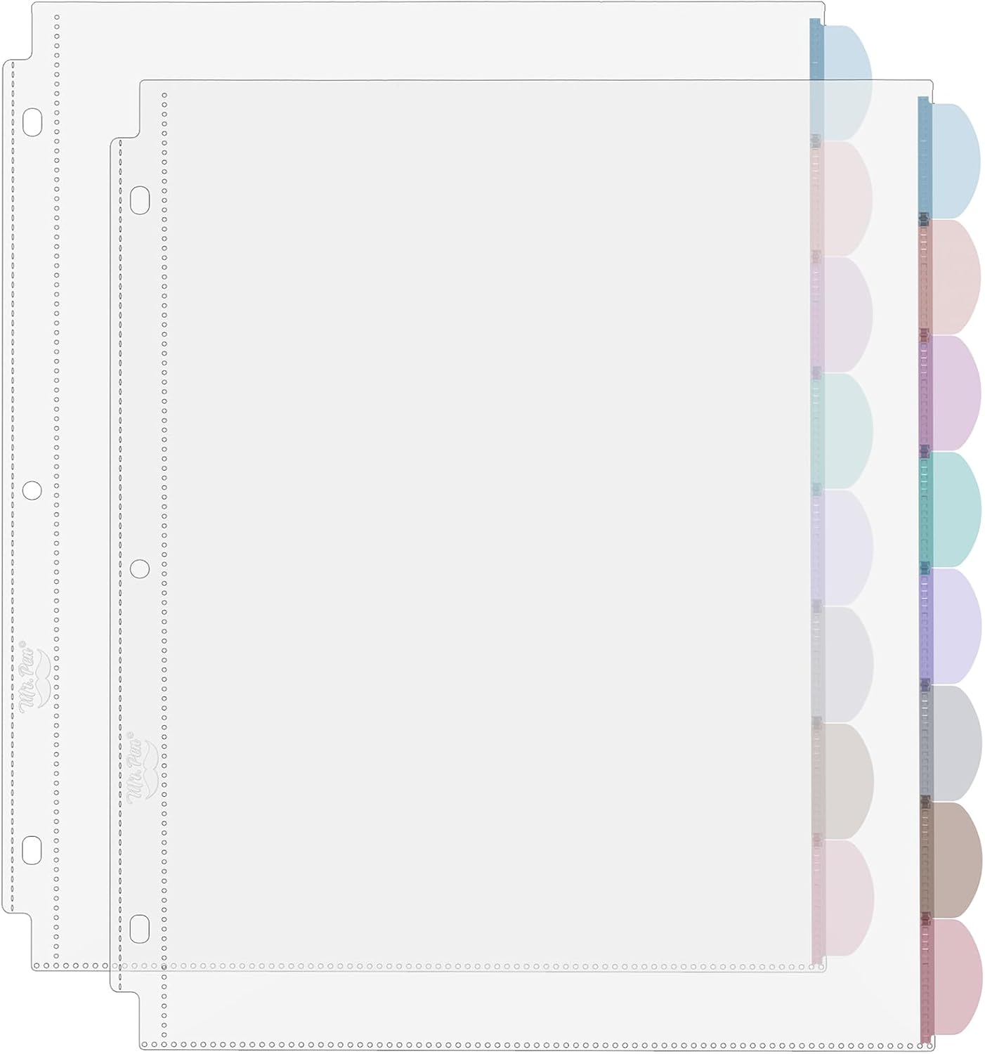 A4 Clear Sheet Protectors with - Index Tab Divider recension och pris