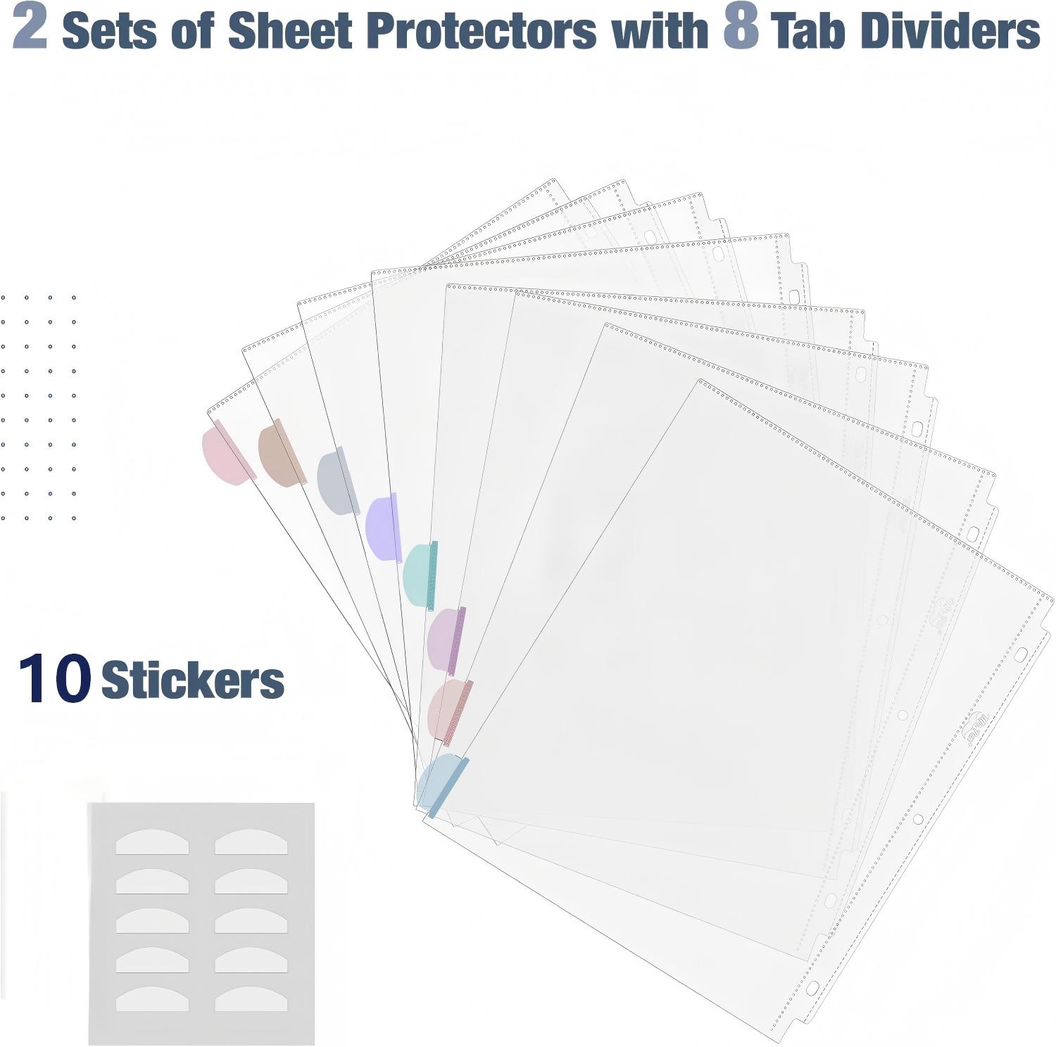 A4 Clear Sheet Protectors with - Index Tab Divider recension och pris