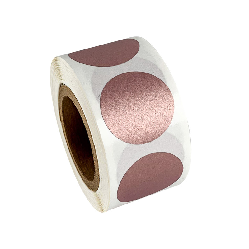 50-300pcs Round Rose Gold Scra - Label Printer Tape recension och pris