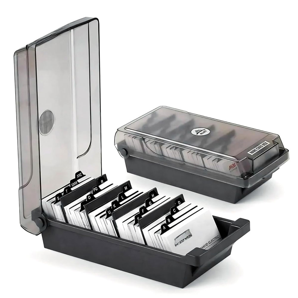 Desktop Business Card Box, Lar - Index Tab Divider recension och pris