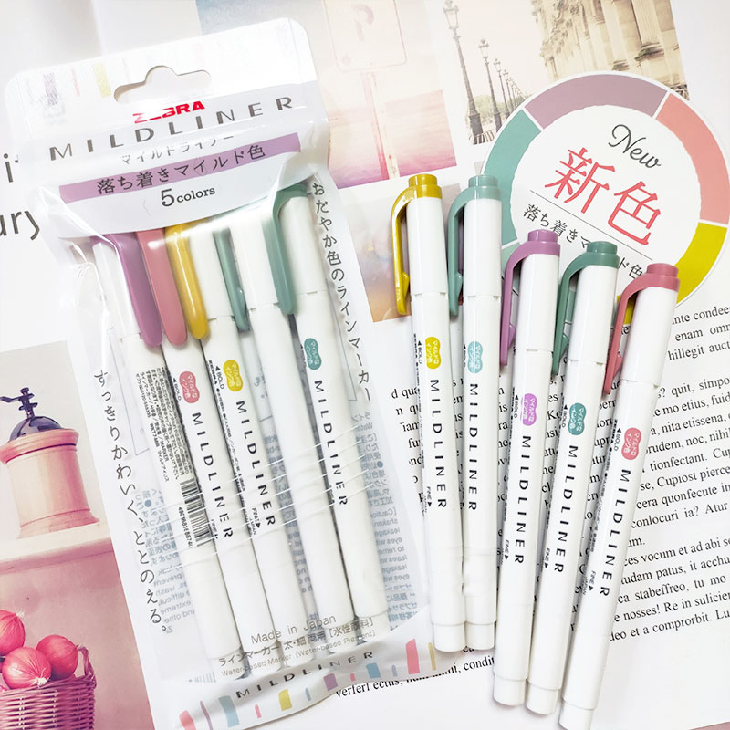 NEW zebra mildliner highlighte - Highlighter Set Pastel recension och pris