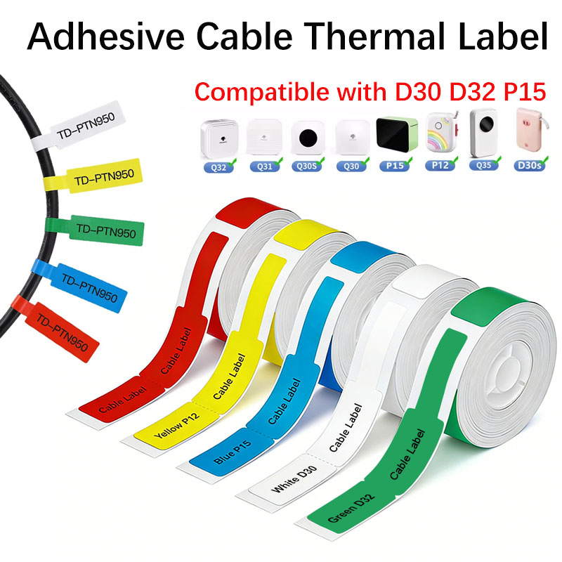 12*109mm Cable Thermal Label S - Label Printer Tape recension och pris