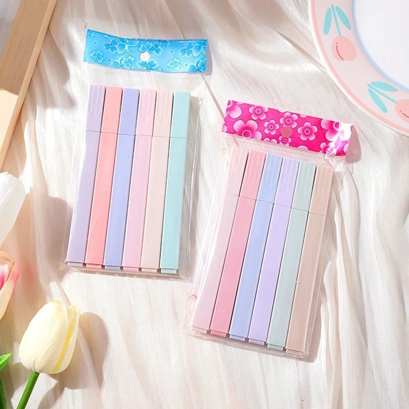 6pcs/set Pastel Color Highligh - Highlighter Set Pastel recension och pris