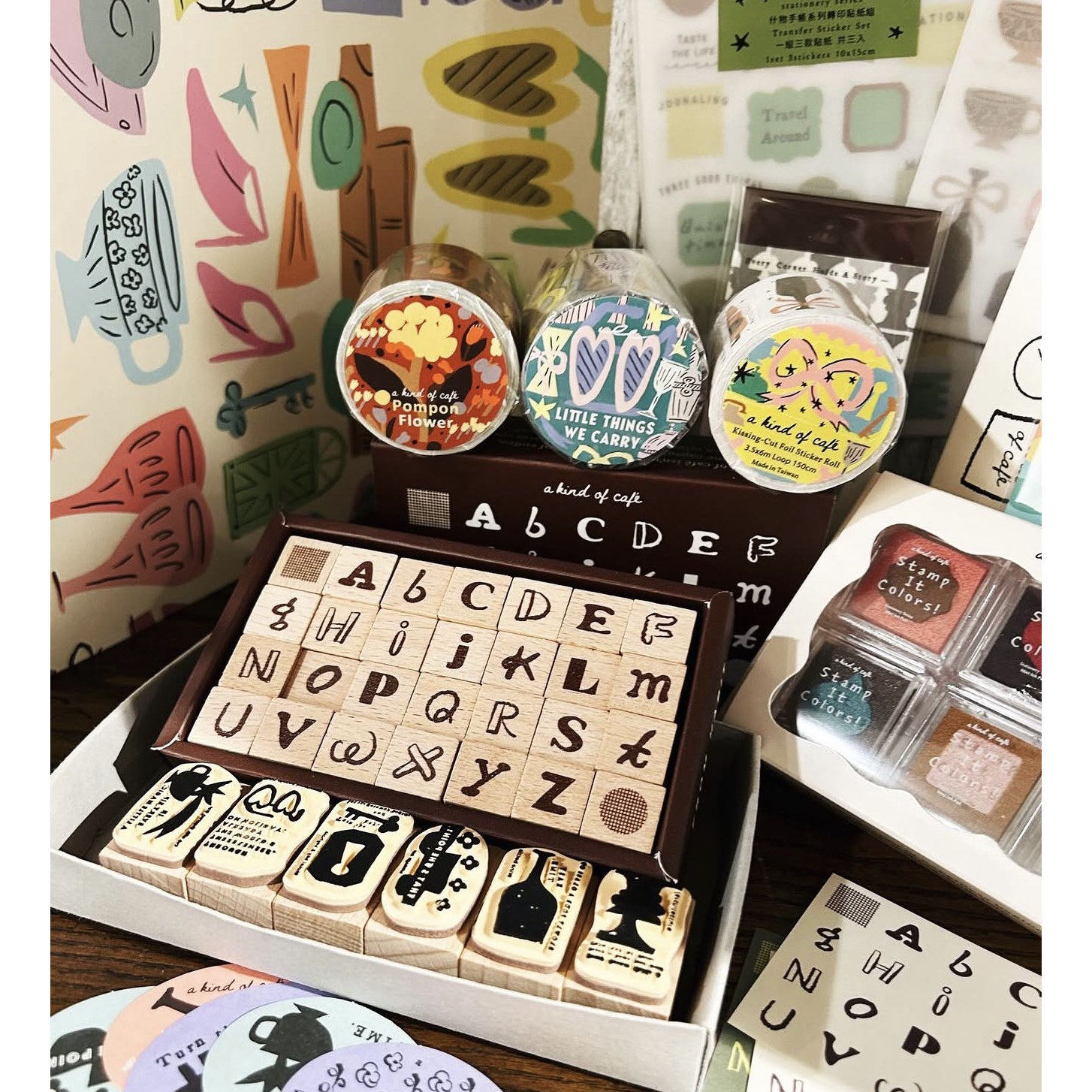 A Kind Of Cafe Studio Vintage  - Washi Tape Set recension och pris