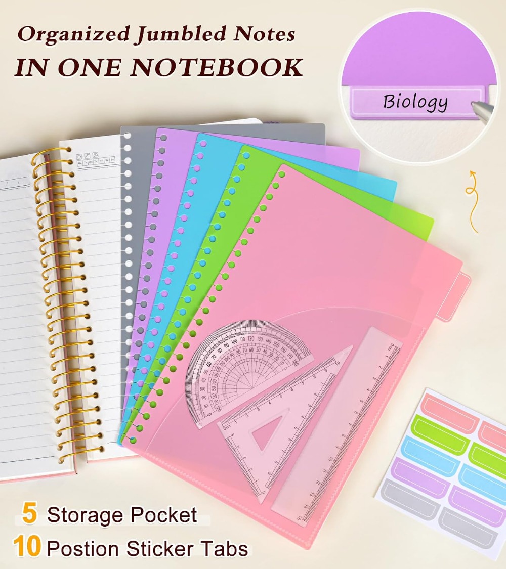 5 Subject Notebook College Rul - Graph Paper Pad recension och pris