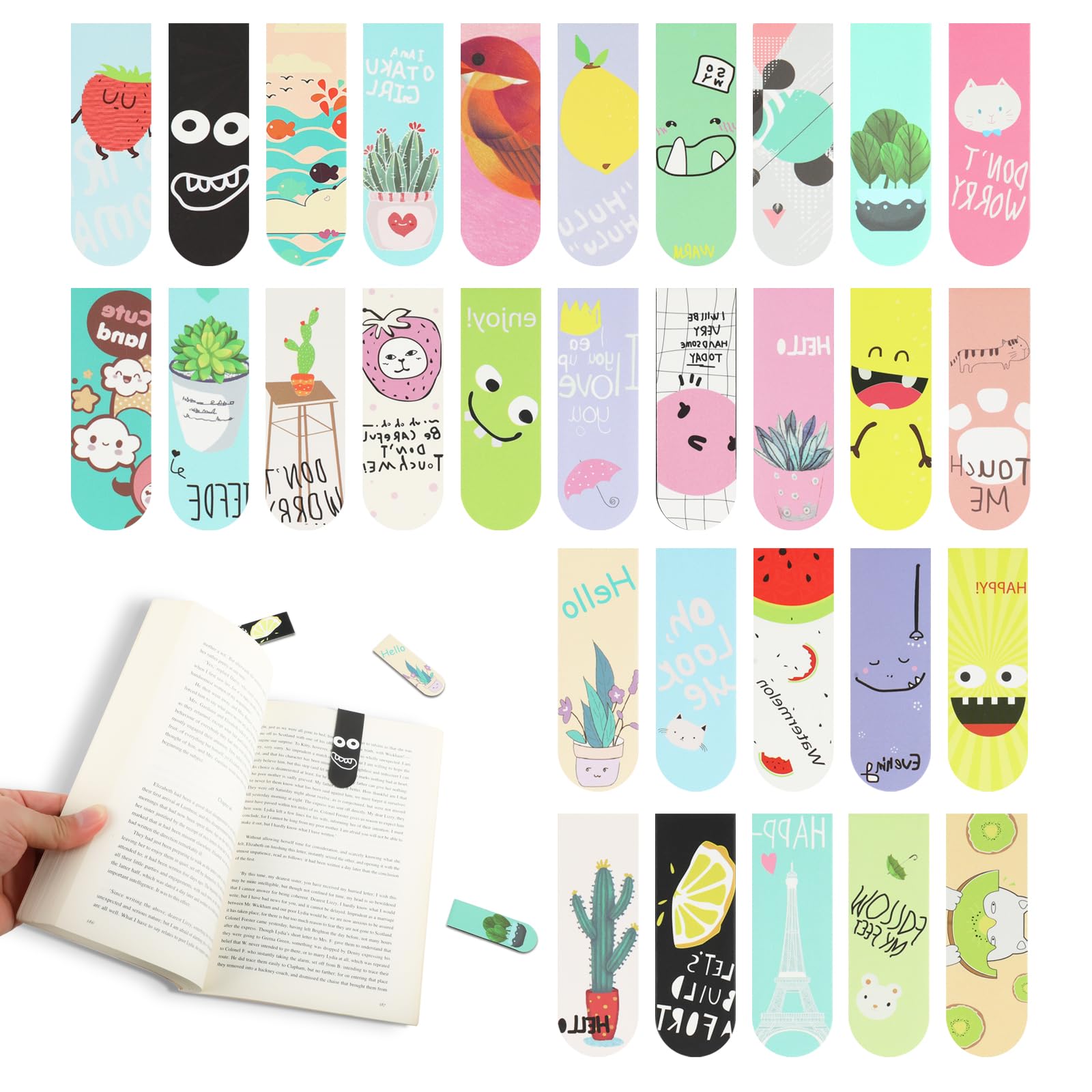 18pcs/30pcs Magnetic Bookmarks - Bookmark Magnetic Clip recension och pris