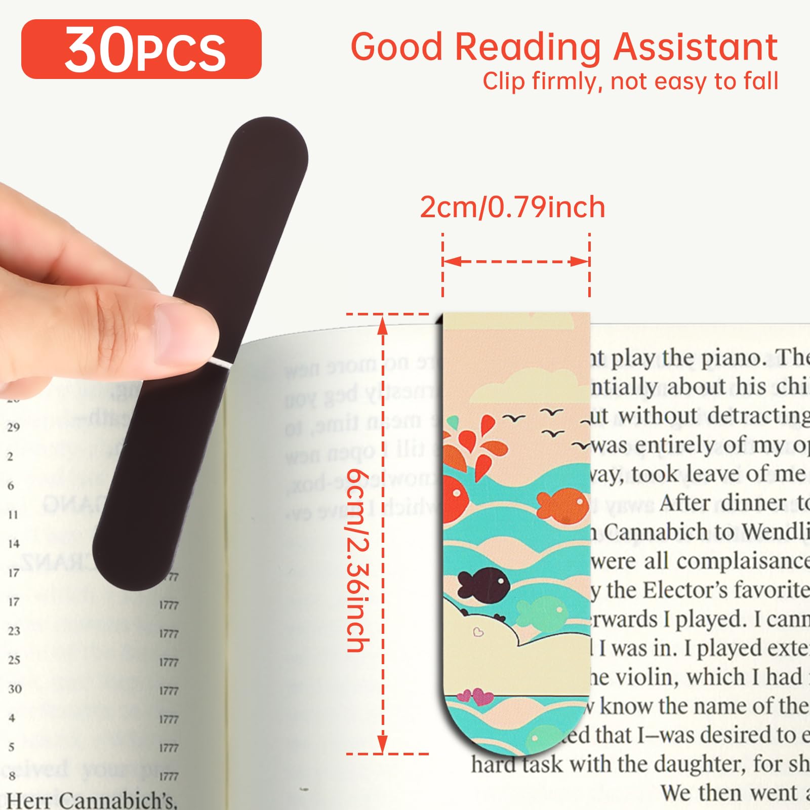 18pcs/30pcs Magnetic Bookmarks - Bookmark Magnetic Clip recension och pris