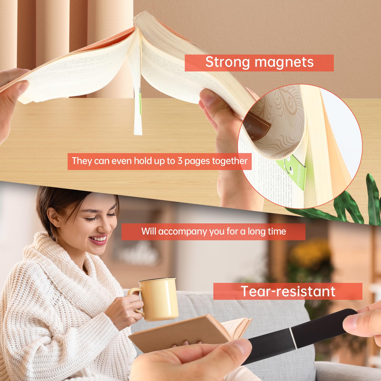 18pcs/30pcs Magnetic Bookmarks - Bookmark Magnetic Clip recension och pris