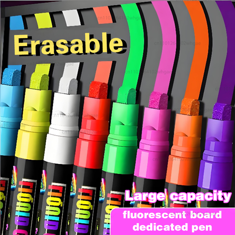8Color 8mm Liquid Chalk Erasab - Highlighter Set Pastel recension och pris