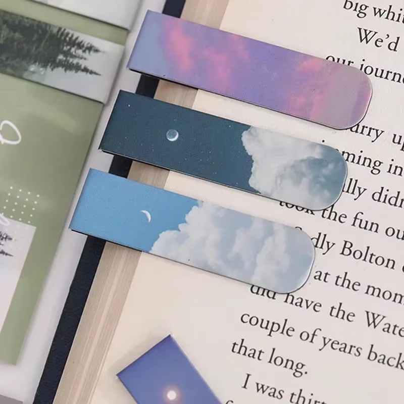2pcs Landscape Themed Magnetic - Bookmark Magnetic Clip recension och pris