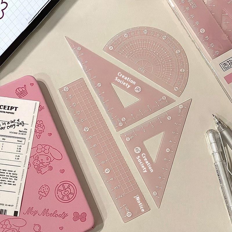 4PCS/Set Transparent Measuring - Ruler Set Transparent recension och pris