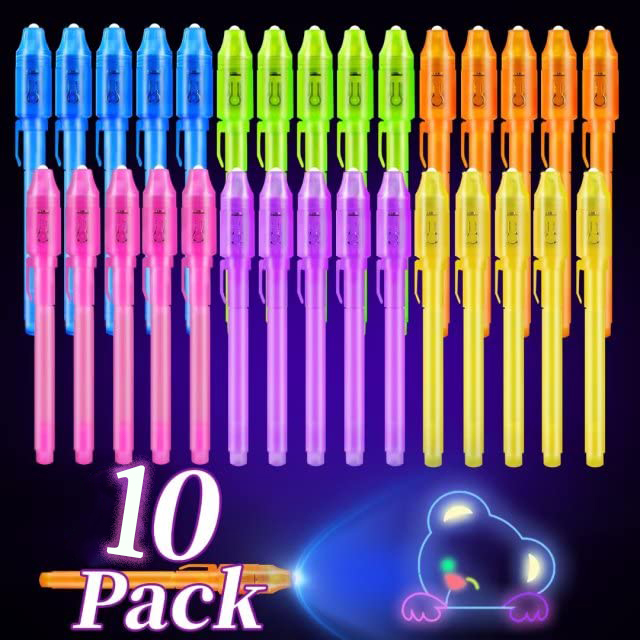 10pcs Invisible Ink Pen Magic  - Highlighter Set Pastel recension och pris