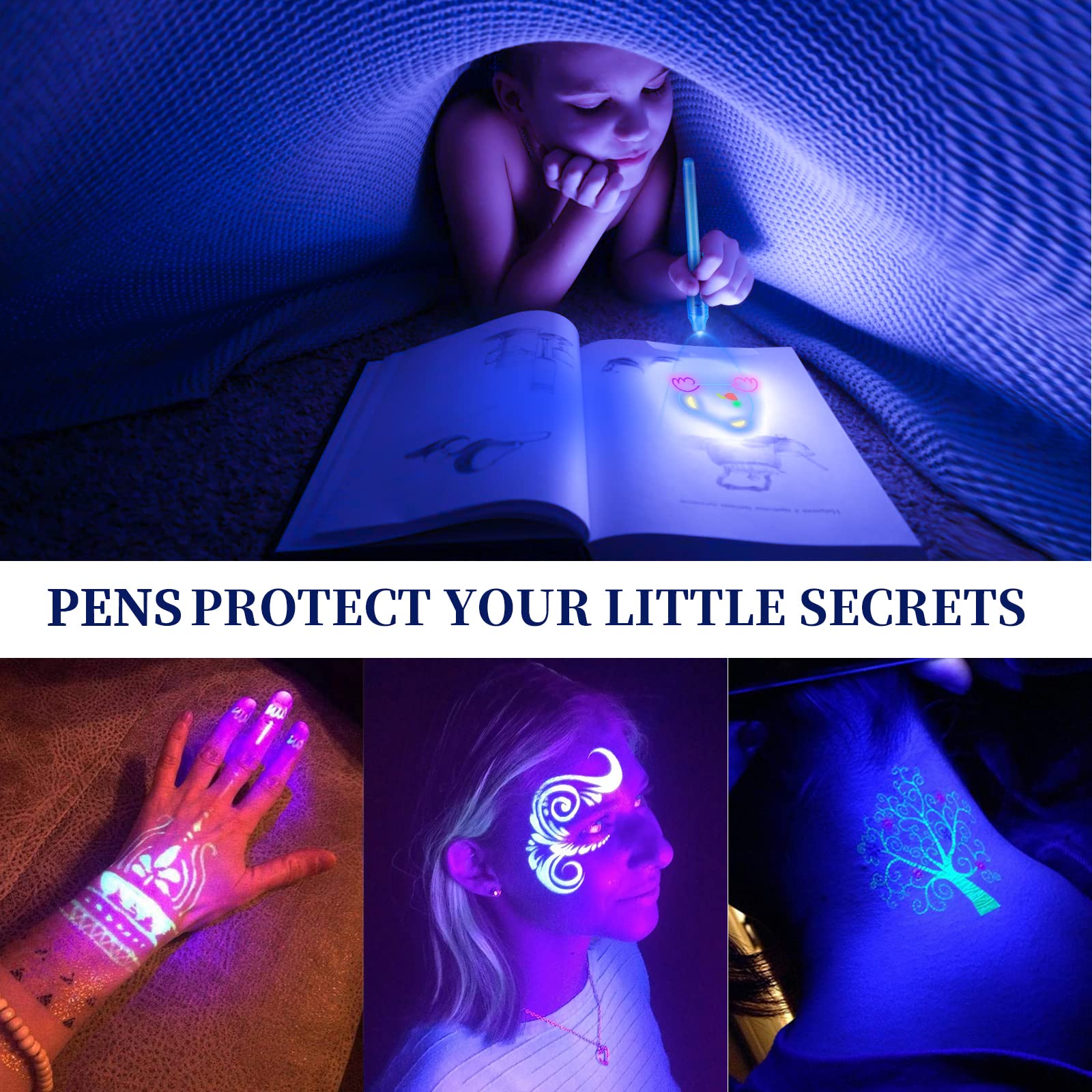 10pcs Invisible Ink Pen Magic  - Highlighter Set Pastel recension och pris
